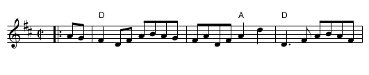 Chorus Jig - staff notation