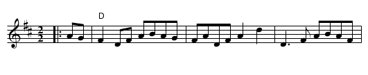 Chorus Jig - staff notation