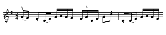 CHORUS -- JIG - staff notation