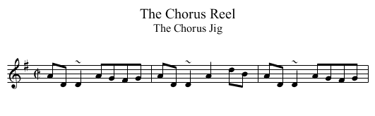 Chorus Reel, The - staff notation
