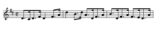 Chris Drowney's Hornpipe - staff notation