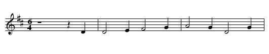 Christ Child Lullaby - staff notation
