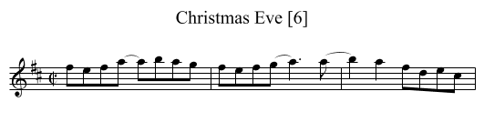 Christmas Eve [6] - staff notation
