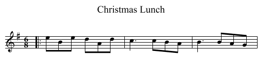Christmas Lunch - staff notation