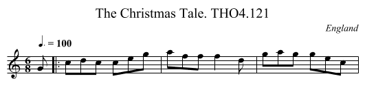 Christmas Tale. THO4.121, The - staff notation