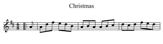 Christmas - staff notation