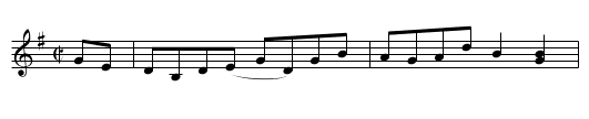 Chuck-a-Luck - staff notation