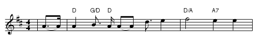 CHURCH IN THE WILDWOOD - staff notation