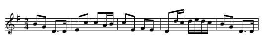 Church Street - staff notation