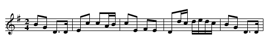 Church Street - staff notation