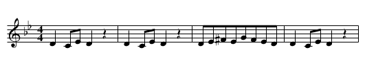 Cicek Dagi - staff notation