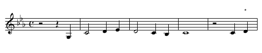 Cider round - staff notation