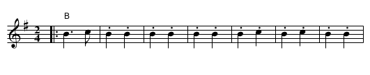 Ciganski Orient - staff notation