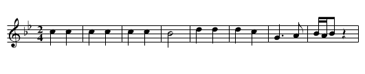 Ciganytanc - staff notation