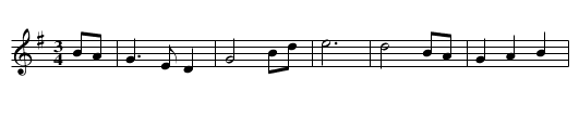 Cill Chais - staff notation
