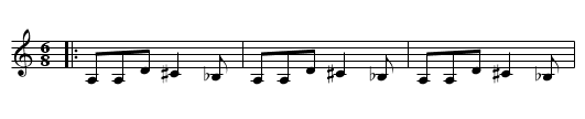 Cimpoi - staff notation