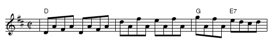 Cincinnati Hornpipe - staff notation
