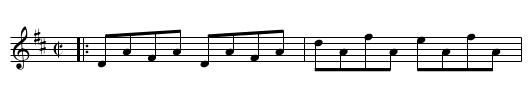 CINCINNATI HORNPIPE - staff notation