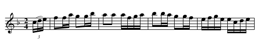 CINDERELLA SETT (tune 6) - staff notation