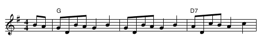 Circassian Circle - staff notation