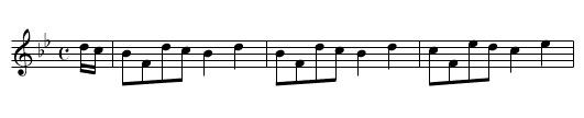 CIRCASSIAN CIRCLE - staff notation