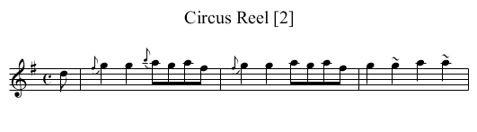 Circus Reel [2] - staff notation
