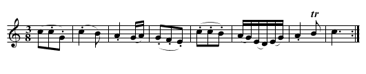 Ciste no stór - staff notation