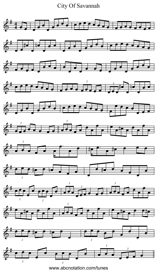 City Of Savannah - staff notation