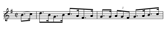 Ciumhais na Móna - staff notation