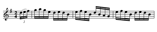 Civil War Musician's Q.S. - staff notation