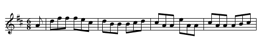 Clancy's Frolics - staff notation