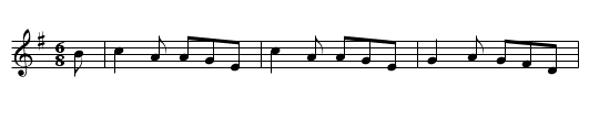 Clannad jig - staff notation