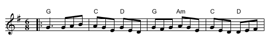 Clare Jig (J-79), The  - staff notation