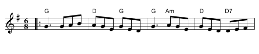Clare Jig, The  - staff notation