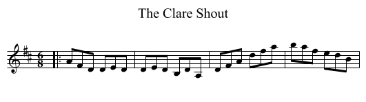 Clare Shout, The  - staff notation