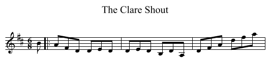 Clare Shout, The  - staff notation