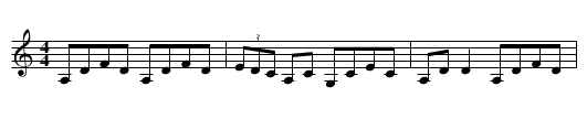 Clarke's Favourite - staff notation
