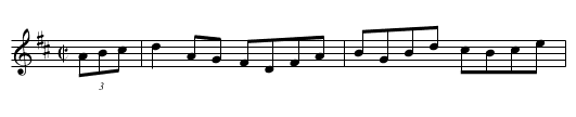 Clark's Hornpipe [1] - staff notation