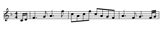 Claw her weam - staff notation
