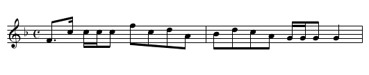 Cleek Him Inn - staff notation