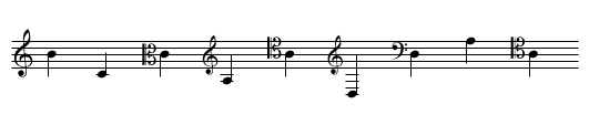 Clefs - staff notation