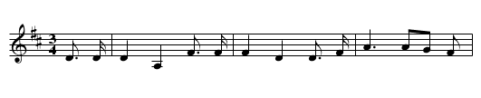 Clementine - staff notation