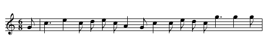Clevedon Sicilian - staff notation