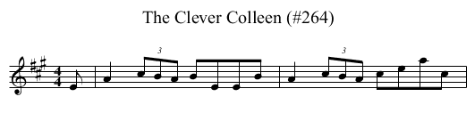 Clever Colleen (#264), The - staff notation