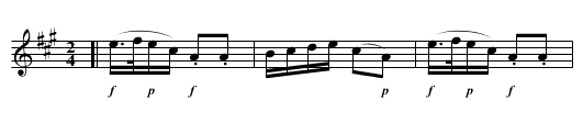 Cliffs of Albion, the  - staff notation