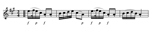Cliffs of Albion, the  - staff notation