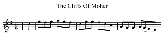 Cliffs Of Moher, The  - staff notation