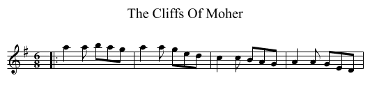 Cliffs Of Moher, The  - staff notation