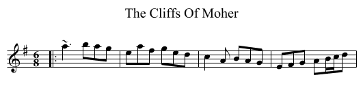 Cliffs Of Moher, The  - staff notation