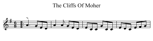 Cliffs Of Moher, The  - staff notation